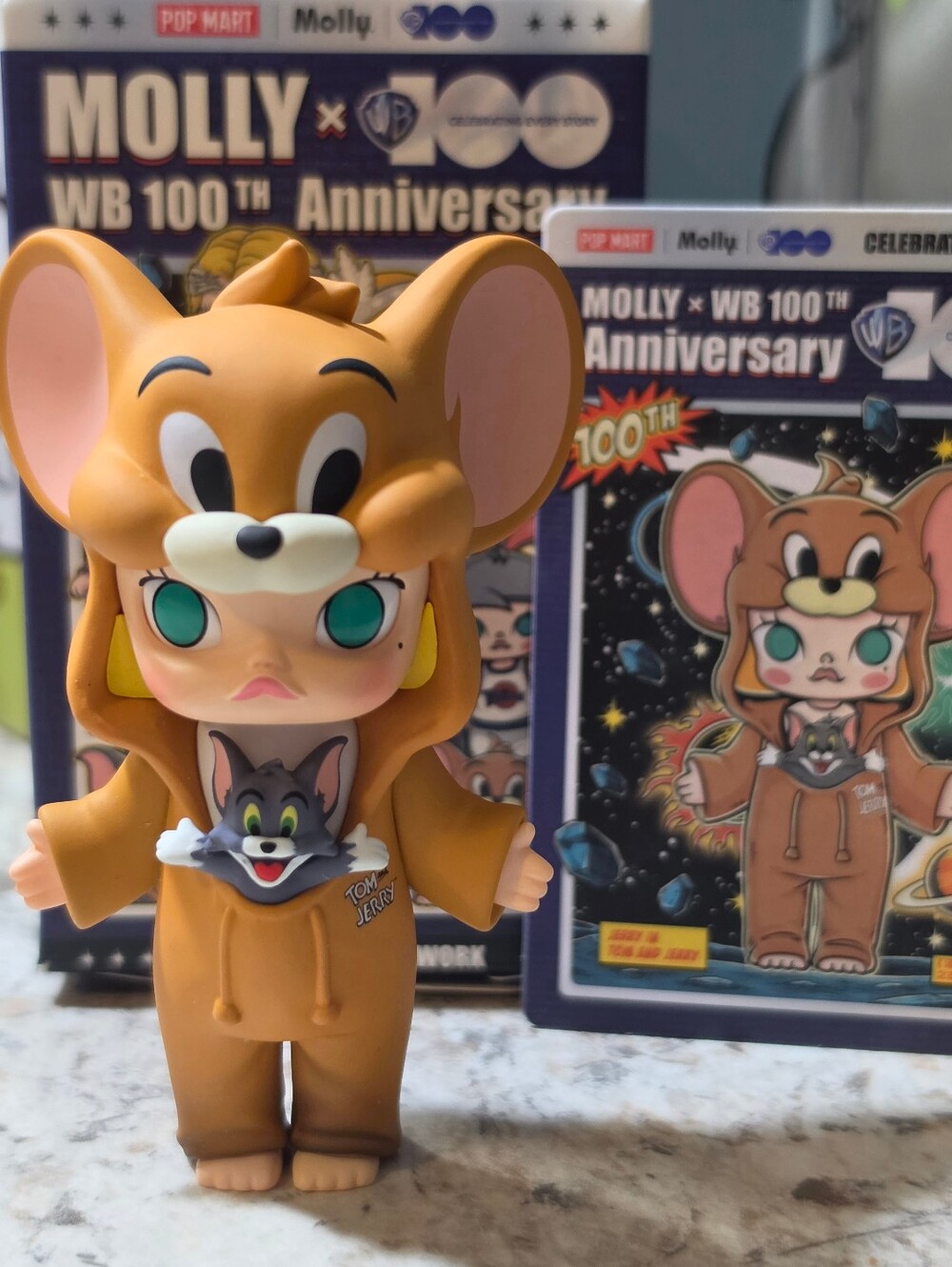 Molly X WB 100th Anniversary Jerry & Tom Collectible Figure By Pop Mart - Picture 2 of 10